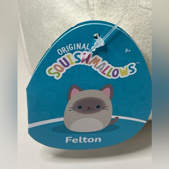 Squishmallow Felton the Siamese Cat Rare New With Tags - Picture 5 of 7